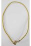 Silvery Green Rope All Types Pendant Inserted End Part Brass Lock Part Steel Necklace - 4