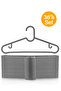 36 Pieces - Gray Dress, Scarf, Shirt, T-Shirt Hanger Unbreakable Hanger