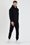 Hooded Tracksuit Set Black
