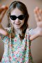 Duff Matt Black Girls' Sunglasses - 4