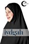 Black Tactical Practical Hijab - Easy-To-Use Hijab, Ready Elastic Turban, Prayer Cover (XXL) - 3