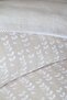 Crepier Set Nancy Beige Double 100% Cotton Crepe Bedding Set - 3