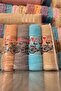 Happy Bicycle Set of 4 Embroidered Dowry Towels - 3