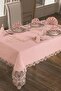 Powder French Laced Jasmine Velvet Single Tablecloth