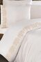 Zuma Duvet Cover Set Cream Cappucino