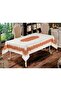 Nilüfer Rectangular Printed Orange Tablecloth - 2