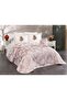 Palmiye 7 Piece Chenille Pique Set Cream - Claret Red - 2