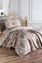 Sude Single Jacquard Bedspread Brown