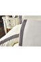 Tomira Lace 6 Piece Double Duvet Cover Set Cream Anthracite - 2