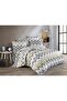 Katalin Double Duvet Cover Set Black Yellow - 2