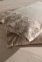 French Lace Hüsna Bridal Duvet Cover Set Cappucino - 4