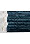 French Laced Minel Quilted Velvet Prayer Rug Green - 3