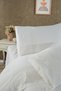 Shawl French Lace Ribbed Duvet Cover Set Cream - 3