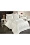 Calina Embroidered 100% Cotton Double Duvet Set Gold - 2