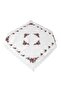 Cross Stitch Printed Laced Fiskos Claret Red