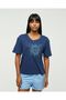Cotton Short Sleeve Printed Women's Shorts Pajama Set - 2