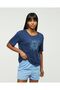 Cotton Short Sleeve Printed Women's Shorts Pajama Set - 6