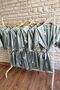 Mint Green 8 Pieces Bridesmaid Printed Bridesmaid Dressing Gown - 4