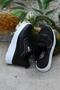 Flet 207 Black and White Zippered Lace-Up Wedge Sole Women's Sports Shoes - 6