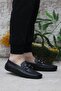 31118 Black Genuine Leather Loafer - Men's Ballet Shoes