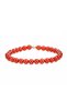 Red Agate Natural Stone Bracelet (6mm Sphere Cut) - 2