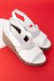 Women's Genuine Leather Wedge Heeled Daily Sandals Elnr.549 - 4
