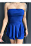 Women's Strapless Sandy Lined Short Dress with Shorts