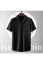 New Season Wrinkled Fabric Summer Stretch Fabric Unisex Short Sleeve Summer T-Shirt Tracksuit Set 2-Piece - 2