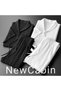 New Season Wrinkled Fabric Summer Stretch Fabric Unisex Short Sleeve Summer T-Shirt Tracksuit Set 2-Piece - 5