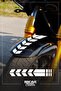 Sporty Stripe Motorcycle Fender Sticker Sticker 5X34Cm