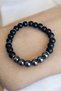 Hematite Stone Matte Onyx Stone Bracelet Original Real Natural Stone Set Men's Bracelet Women's Bracelet - 3