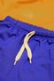 2 Pack Gray Blue Colored White Piping Combed Cotton Slit Drawstring Mini Shorts DAXİS Sportwear Company - 4