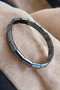Hematite Stone Special Cut Charisma Bracelet Men's Bracelet Dark Gray Hematite Bracelet - 3
