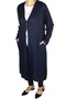 WOMEN'S THREE-BUTTON FRONT , Pocketed, JACQUARD SUMMER LONG CARDIGAN - 2