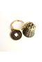 Chinese Coin Brass Bell Keychain, Feng Shui - 3