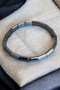 Hematite Stone Special Cut Charisma Bracelet Men's Bracelet Dark Gray Hematite Bracelet - 5