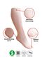 Single Pair Soft Stitch-Free Knee-High Bamboo Women's Premium White Socks, Sizes 36-42 (Doesn't Show Skin) - 3