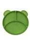 Vacuum Based Baby Silicone Food Plate - Vacuumed Silicone Plate - Green