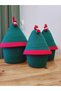 Handmade, 3-Piece New Year's Basket, New Year, Santa Claus Basket,