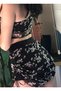 Floral Patterned Tulle Skirt Suit - 2