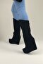 Black Suede Wedge Heeled Women's Boots - 4