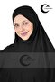 Black Tactical Practical Hijab - Easy-To-Use Hijab, Ready Elastic Turban, Prayer Cover (XXL) - 4