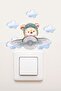 ملصق مقبس ديكور لغرفة الأطفال من Pilot Teddy Bear