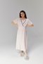 Women's Powder Double Breasted Maternity Nightgown-Dressing Gown Set of 2 - 2