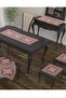 Salvia Cordone Embroidered 5 Piece Living Room Set