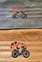 Happy Bicycle Set of 4 Embroidered Dowry Towels - 6