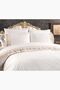 French Lace Suzan Dowry Duvet Cover Set Cream Cappucino - 4