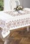 مفرش طاولة سلطان مزين بغرز متقاطعة - ذهبي