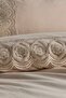 French Lace Ceylin Dowry Duvet Cover Set Cappucino - 2
