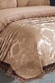 French Lace Kure 3 Piece Bedspread Cappucino - 3